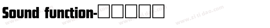 Sound function字体转换